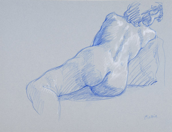 dessin de nu féminin