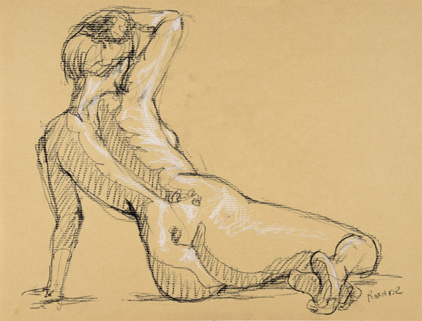 dessin de nu féminin