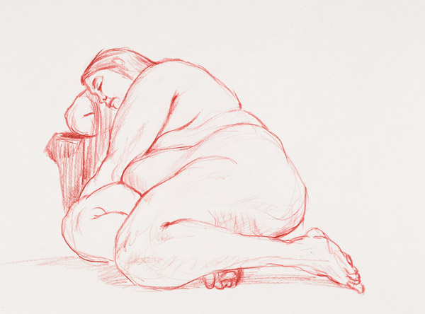 dessin de nu féminin