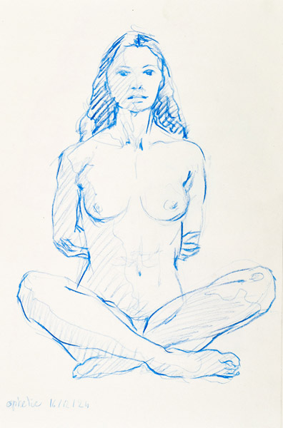 dessin de nu féminin