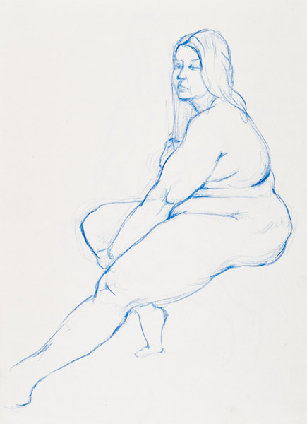 dessin de nu féminin
