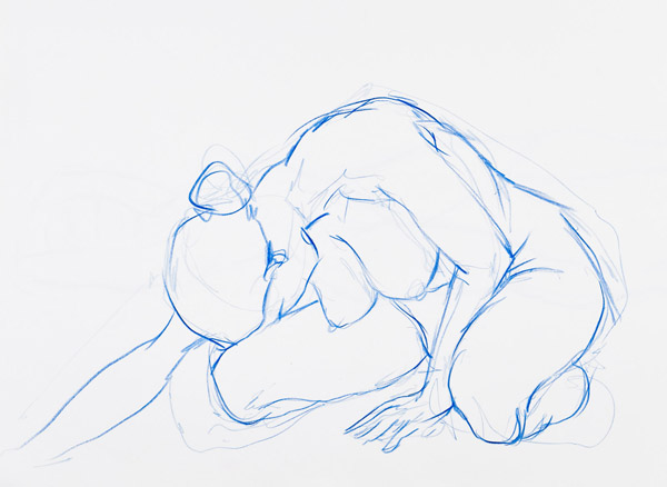 dessin de nu féminin