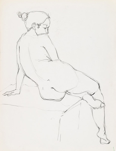 dessin de nu féminin