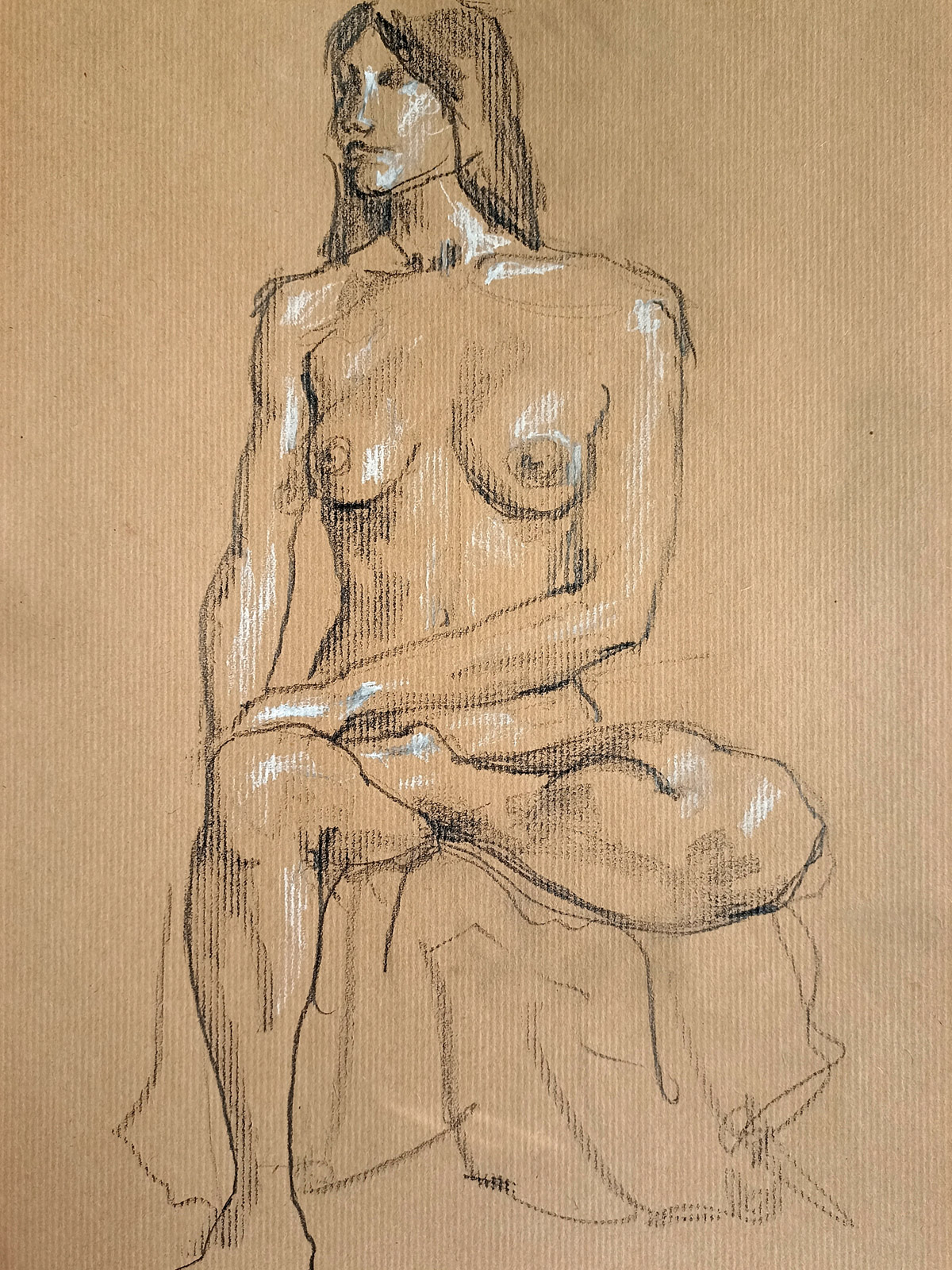 dessin de nu féminin