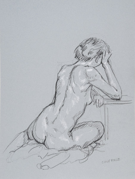 dessin de nu féminin