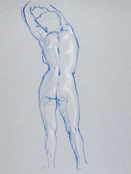 dessin de nu féminin