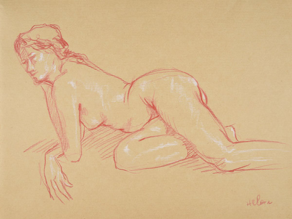 dessin de nu féminin