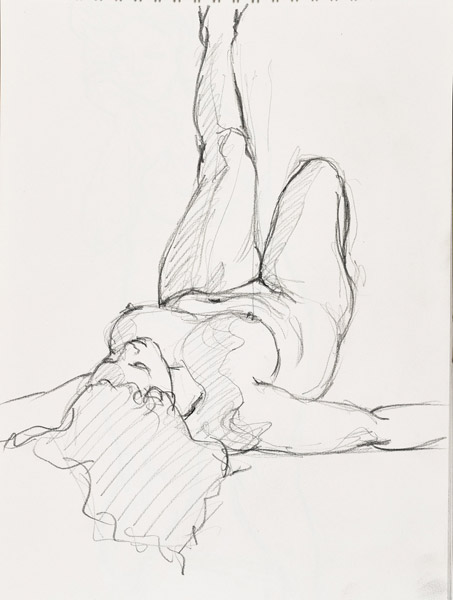 dessin de nu féminin
