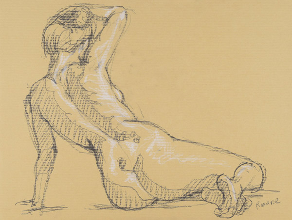 dessin de nu féminin