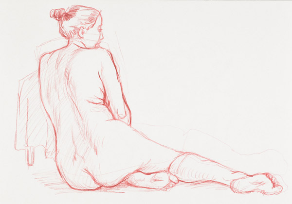 dessin de nu féminin