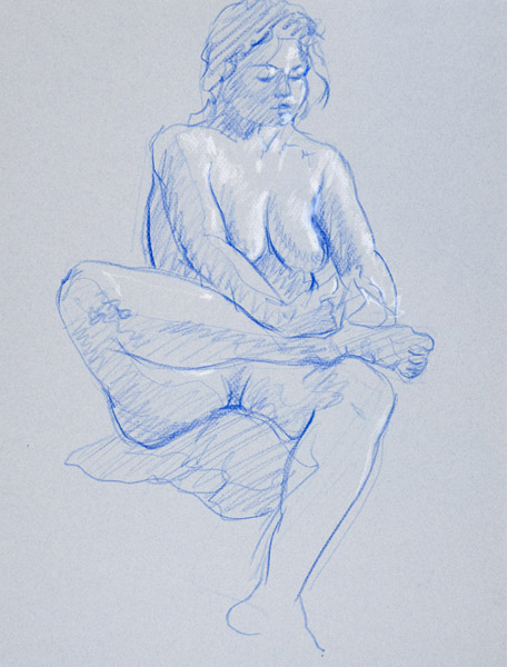 dessin de nu féminin