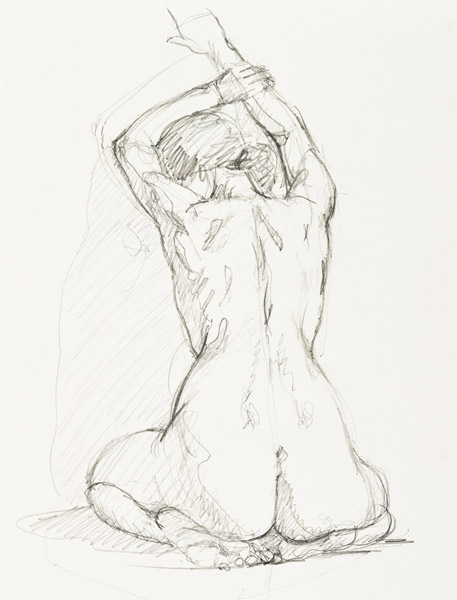 dessin de nu féminin