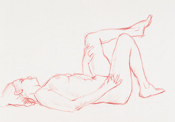 dessin de nu féminin