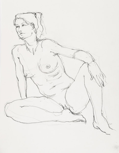 dessin de nu féminin