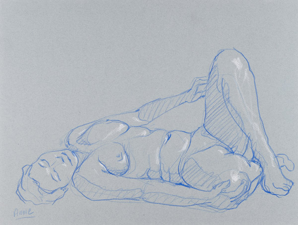dessin de nu féminin