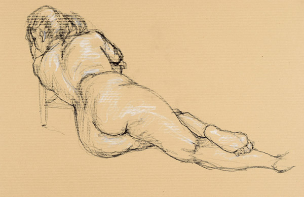 dessin de nu féminin