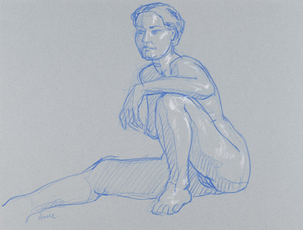 dessin de nu féminin