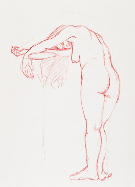 dessin de nu féminin