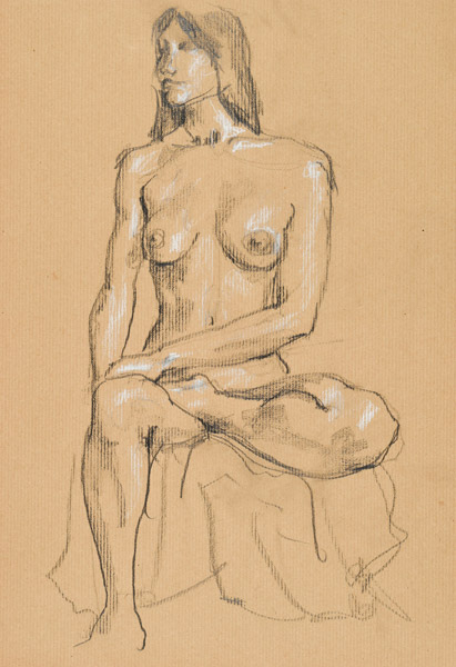 dessin de nu féminin