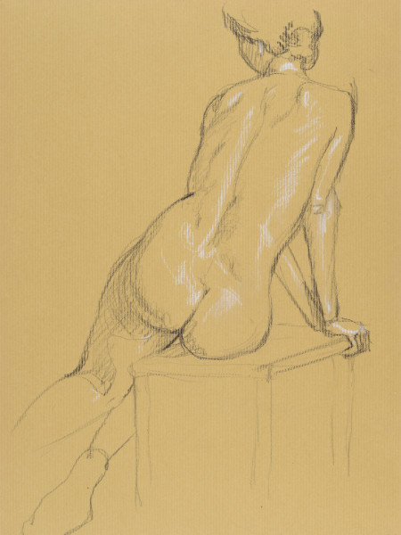 dessin de nu féminin