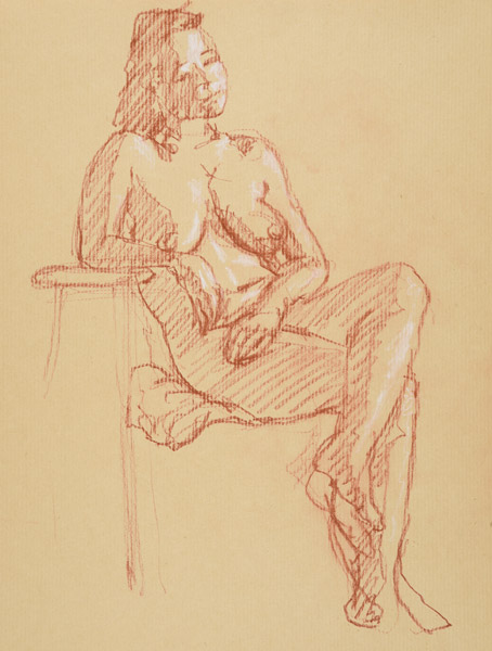 dessin de nu féminin