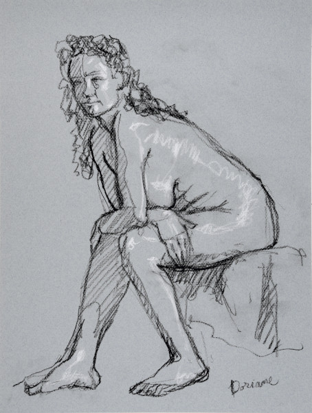 dessin de nu féminin